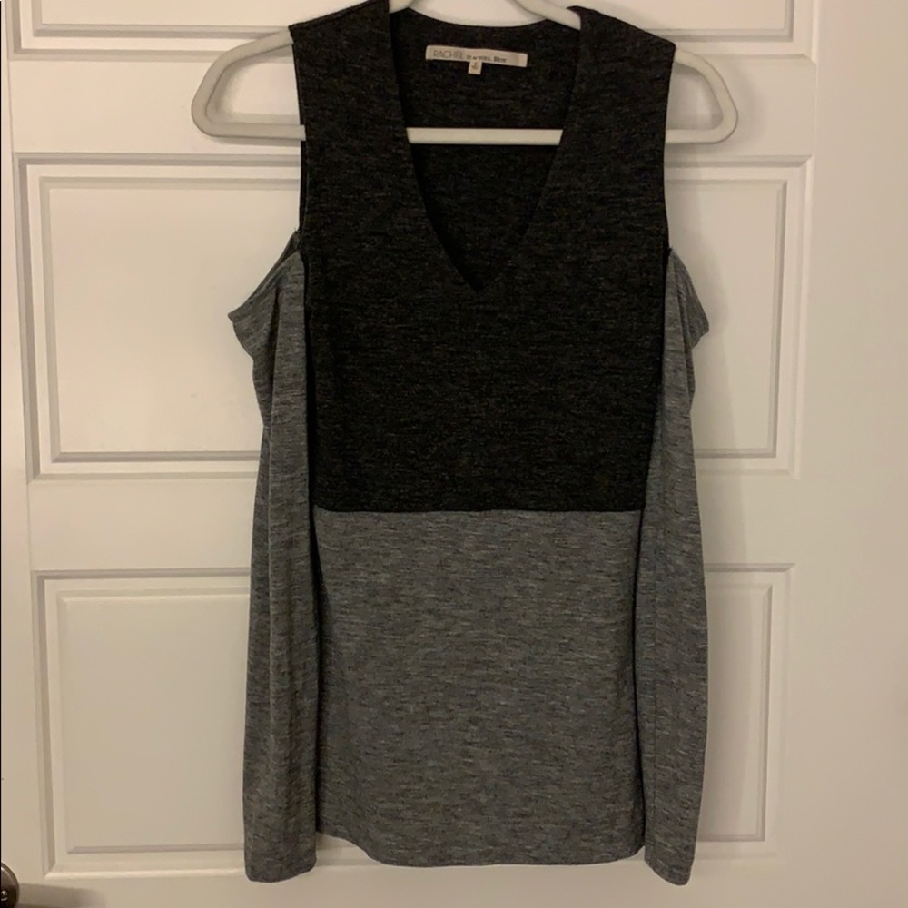 Two toned gray sweater